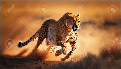 What is the maximum speed of the guepards?