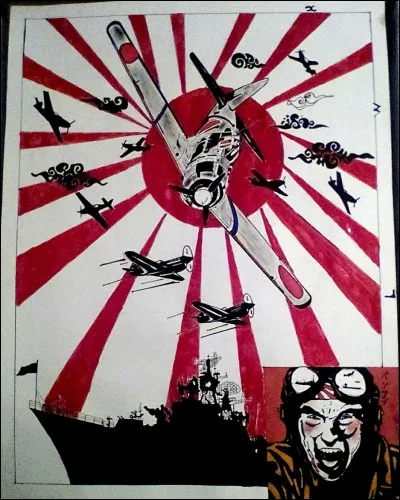 What were the names of the Japanese battle planes that appeared 3 years after the attack on Pearl Harbor?