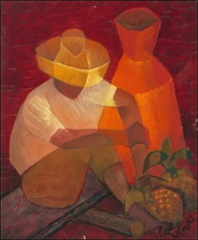 Large egg-shaped container, usually made of clay or terracotta.