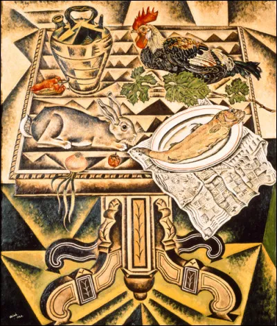 Who painted La Table (still life with rabbit)?