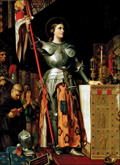 Where did Joan of Arc go with a military escort?