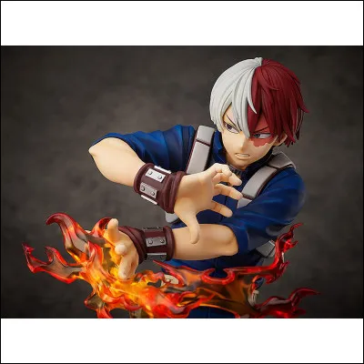 Why does Shoto have a burn on the right side of his forehead?