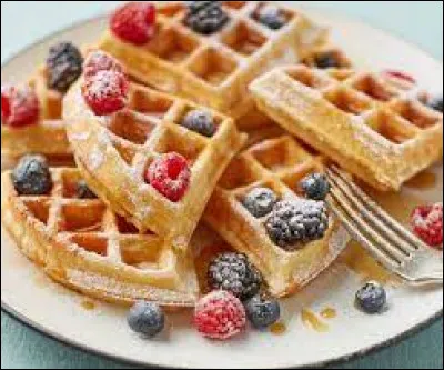 It means waffle in English.