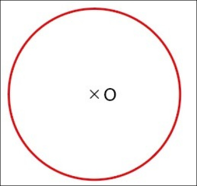 Space geometry: true or false? Point O is the center of the circle.