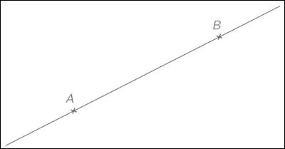 True or false? A segment cannot be drawn on a straight line, so the image is false.