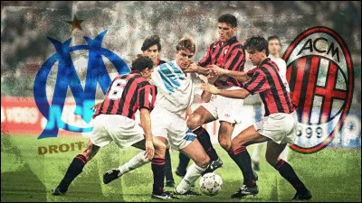 What was the final score in the 1993 Champions League final between OM and AC Milan?