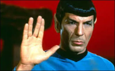 In which science fiction universe do we see the Vulcan salute?