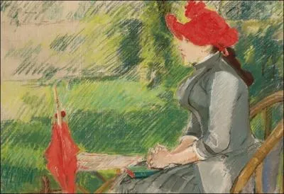 Which impressionist painter created 'Reading in the garden'?