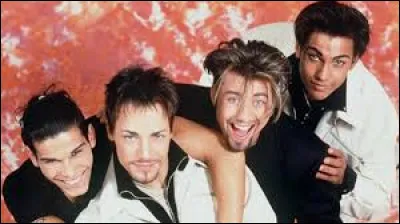 Which boy band sang Raide dingue de toi in 1996?