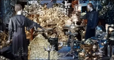 In the Lestrange safe, what happens if you touch an object?