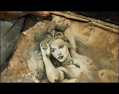 Who is the person in the sketch found in the wreck of the Titanic?