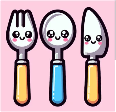 Which cutlery does Ariel use?