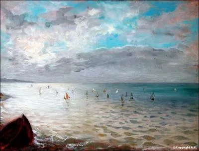 Which painter painted 'La mer vue des hauteurs de Dieppe'?