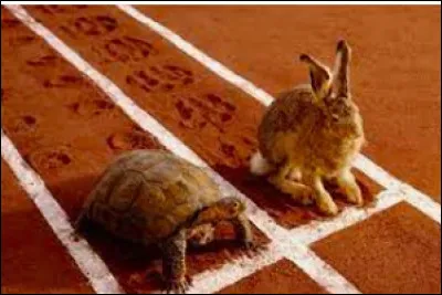 In Jean de la Fontaine's famous fable, who finishes last in a race?