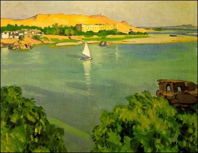 Who painted Aswan in the morning?