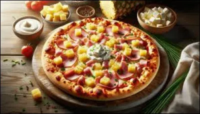 Cuisine - What is the name of this sweet and sour pizza?