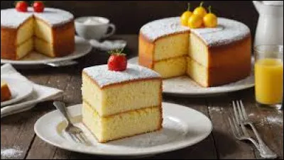 The sponge cake is a delicious cake based on a very airy genoise.