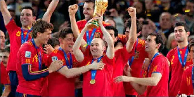 In this country, the national team won the Football World Cup in 2010.