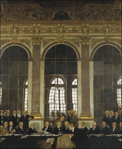 Which condition is not included in the clauses imposed on the Germans at the Treaty of Versailles?