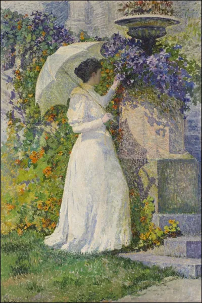 Which Belgian painter created the painting En juin in 1894?