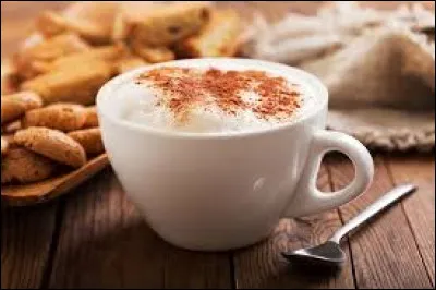 To make a cappuccino, coffee is mixed with coconut oil.