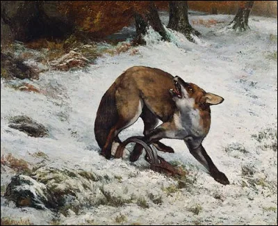 Who painted The Fox in the Trap in 1860?