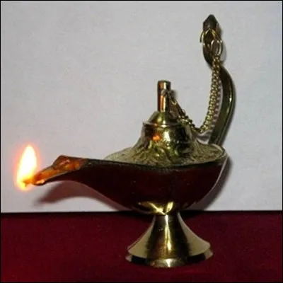 A beautiful lamp. What is Aladdin's 1st wish?
