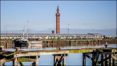 What is this port town of 85,000 inhabitants, located on the south bank of the Humber estuary?