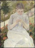 Which woman painter created 'Young Girl in the Garden'?