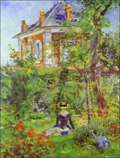 Which painter realized 'Fille dans le jardin de Bellevue' ?