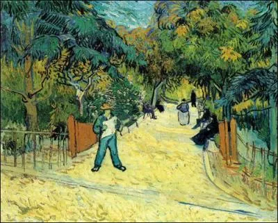 Which Dutch painter painted 'L'entree du jardin public a Arles'?