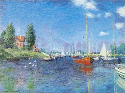 Which Impressionist painter painted 'Le bateau rouge'?