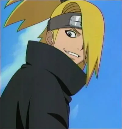 Deidara has a ring with the inscription 'sei'