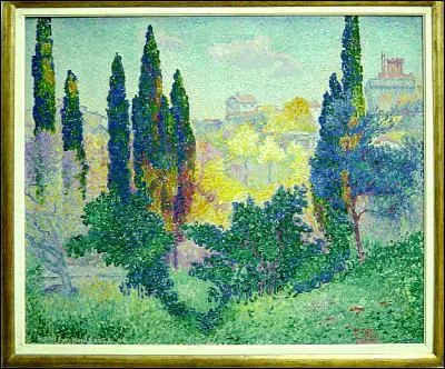 Which painter painted 'Cypres a Cagnes'?