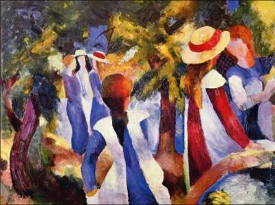 To which group of artists does this painting by Auguste Macke refer?
