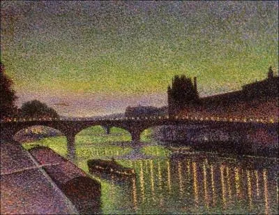 Which pointillist painter created 'The Louvre and the Carrousel Bridge, night effect'?