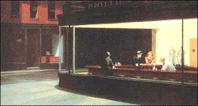 Which American painter painted 'The Nightbirds'?