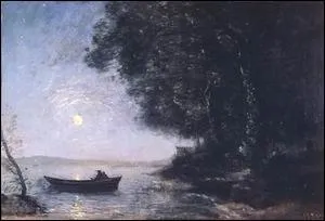 Which leading painter of the Barbizon School painted 'Le lac, effet de nuit'?