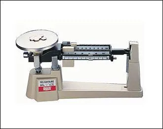 Which does a triple beam balance measure?