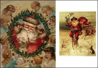 Who created Santa Claus in red ?