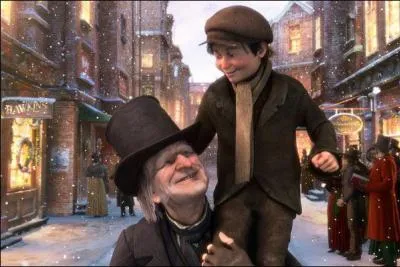 In the animated film 'Scrooge's Christmas Carol', which actor plays the role of Scrooge's unhappy employee Cratchit?