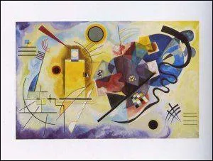 Who painted 'Yellow red blue'?