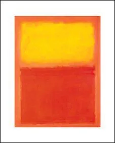 Who painted 'Orange and Yellow'?