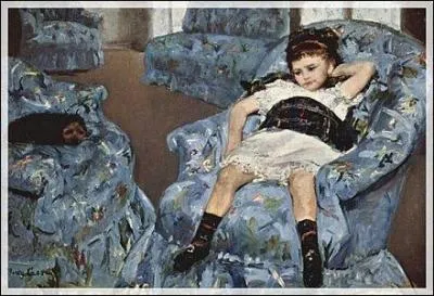 Who painted 'Little girl in a blue armchair'?