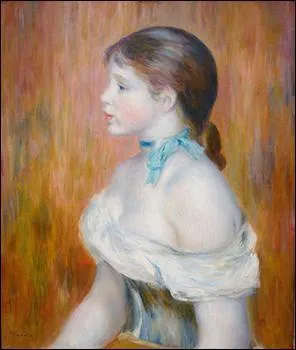 Who painted 'Young Girl with Blue Ribbon'?