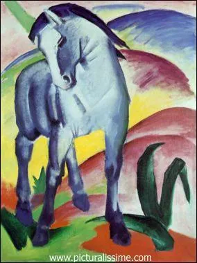 Who painted 'Blue Horse'?