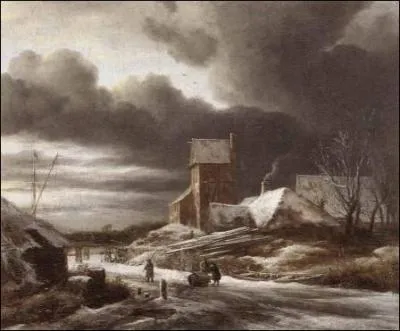 Which 17th-century Dutch painter painted 'Winter Landscape'?