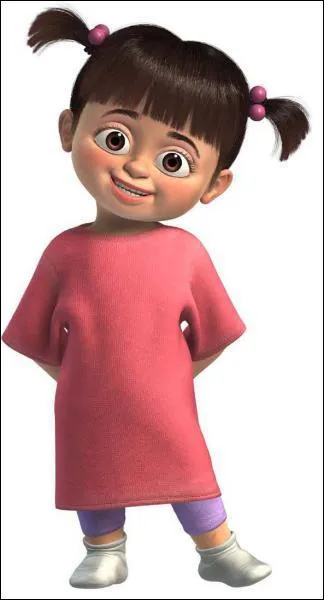 What is the name of the 4 year old girl who is not afraid of anything, especially the 2 monsters Sulli and Bob ?