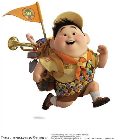 What is the name of this young boy scout who helps old Carl Fredricksen achieve his childhood dreams ?