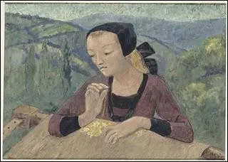 Who painted 'La brodeuse'?